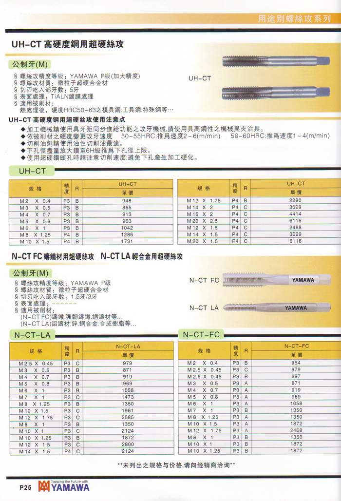 高硬度剛用超硬絲攻